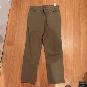 Zara Mens Straight Khaki Jeans